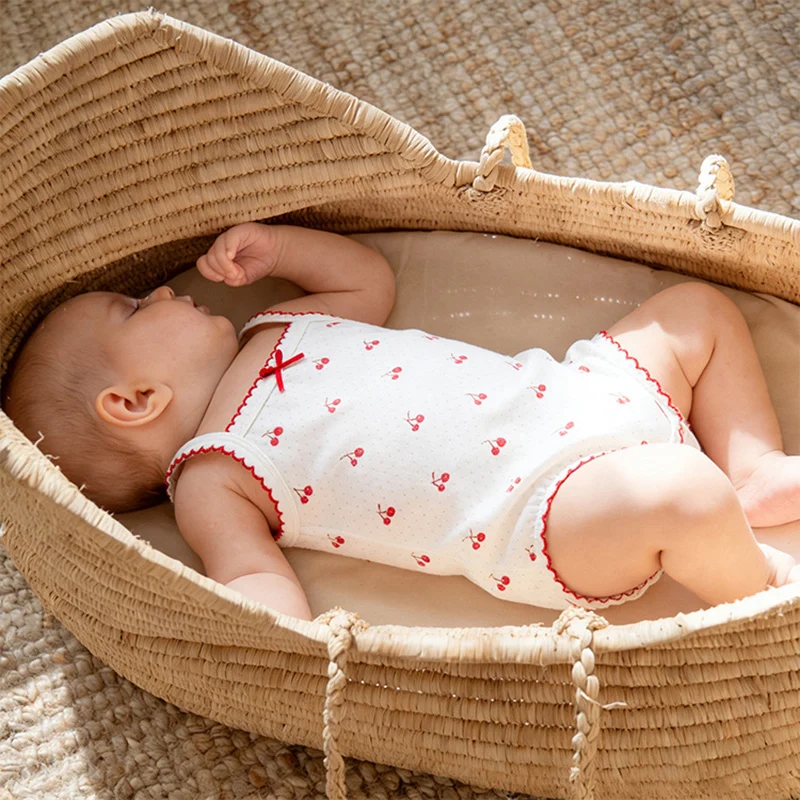 0-24M Summer Baby Girl Romper Cotton Newborn Kid Baby Clothes Sleeveless Jumpsuit Cute Sweet Princess Outfit