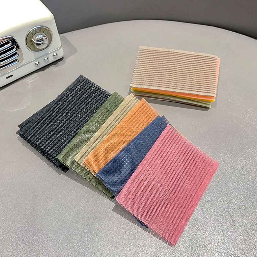 10 قطعة ملصقات الشعر الانفجارات الملونة Traceless الفيلكرو تمزيقه ملصقات الشعر ملصقات شعر بسيطة وأنيقة 2025