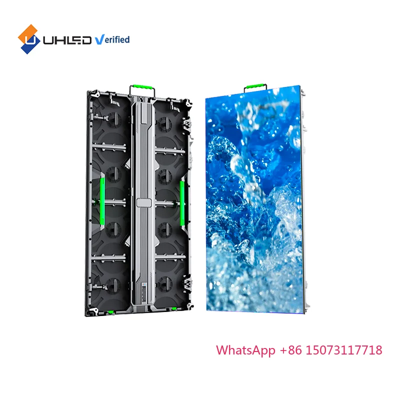 500x500 مللي متر في الهواء الطلق P4.81 شاشة LED المرحلة خلفية Led الفيديو جدار سلس الربط تأجير شاشة عرض LED #3