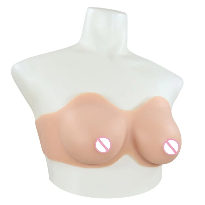 Bustier-style Effeminate Fake Breasts Sexy Cosplay Collection C/D Cup Sissy Feminization Body