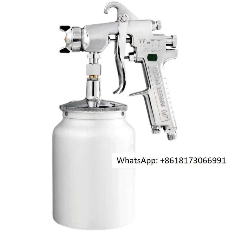 Spray gun W-77C pneumatic furniture primer latex paint under pot spray gun