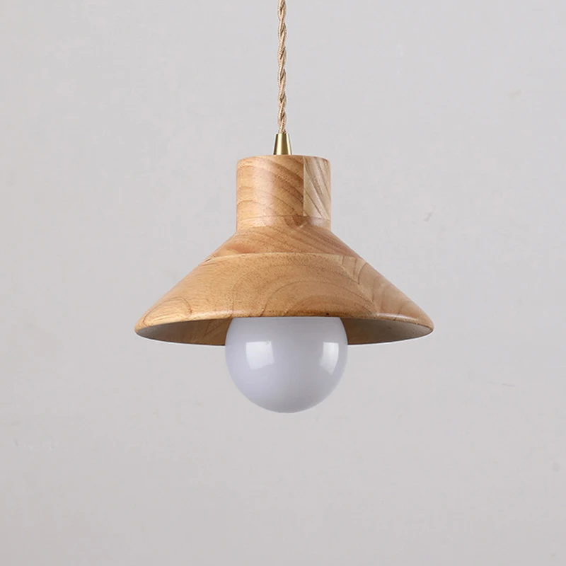 Nordic Wood Pendant Lights For Kitchen Island Home Decor Hanging Lamp Bedside Restaurant Dinning Hall Table Suspended Light