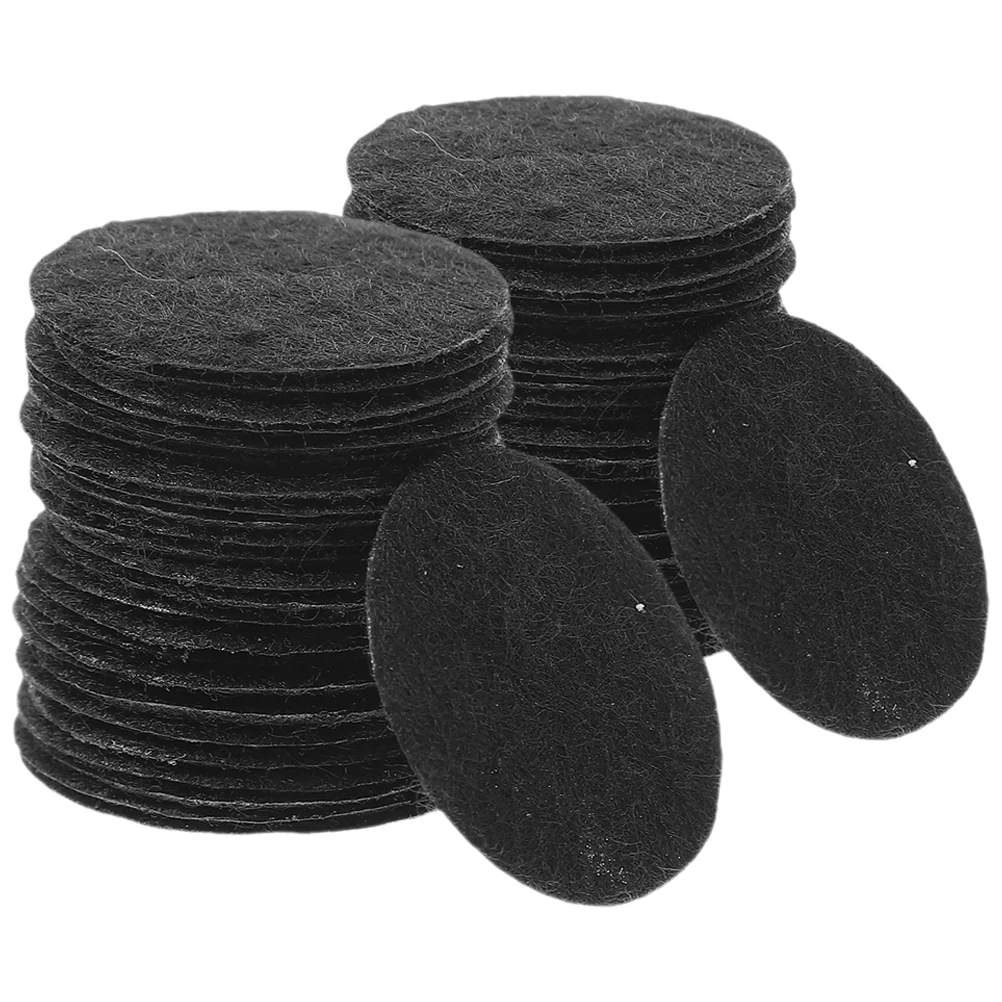 

60pcs Felt Fabric Sheets Kids DIY Material Pads for Crafts Decorations School Projects Handmade Sewing Patchwork Ornaments Black