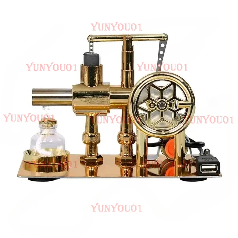 Hot Air Stirling Engine Motor Model Metal Stirling Engine Teaching Aids for Kid
