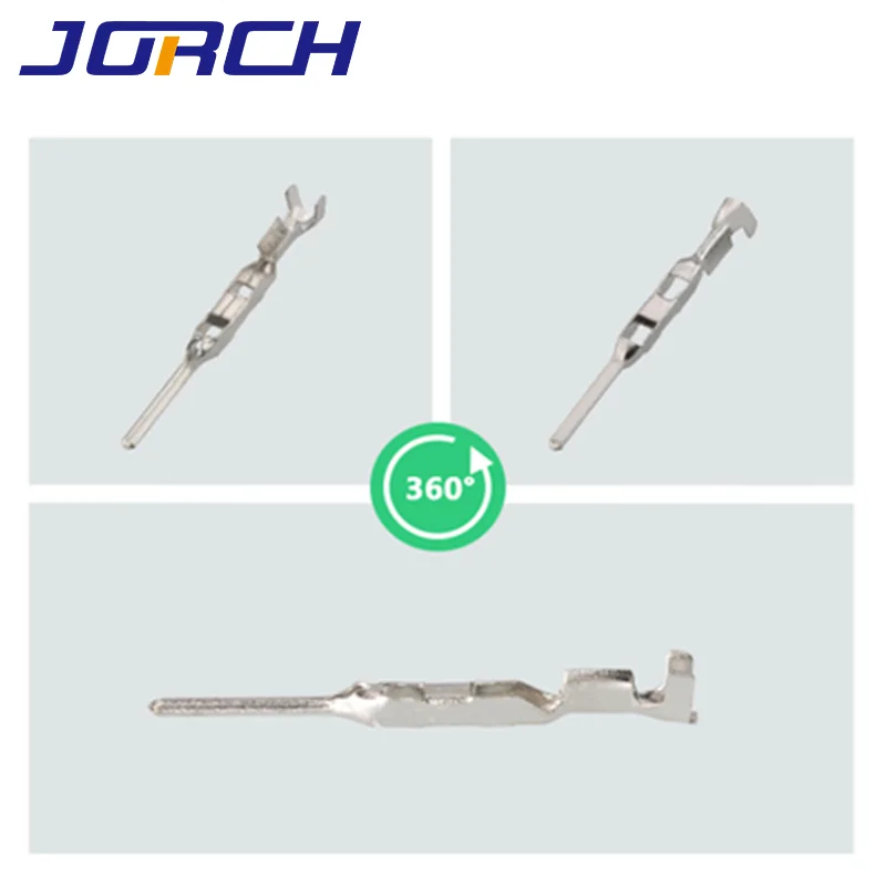 50pcs 1.5mm automotive crimping wire terminal brass tinned male pins of fci 211cc2s1120/211cc2s1160p