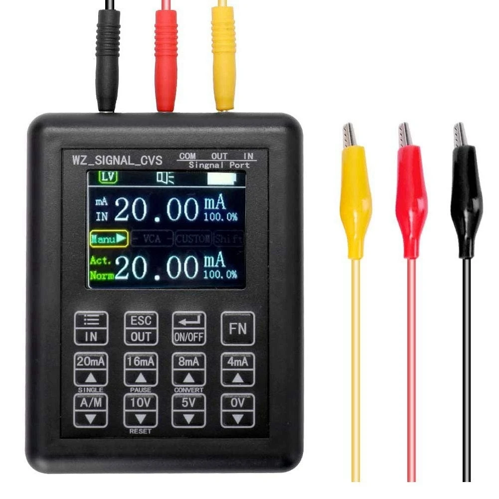 Generador de señal ajustable, calibrador de control de proceso, fuente de corriente constante, simulador de 0-20Ma, 4-20Ma, 0-10V