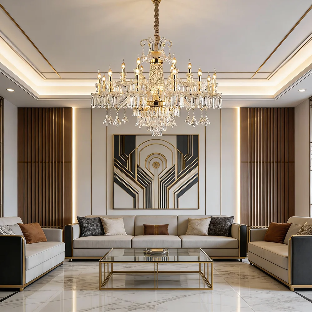 

Living Room Chandelier Modern Luxury Fancy Grand Chandeliers Custom or Standard Good Price Lobby Chandelier