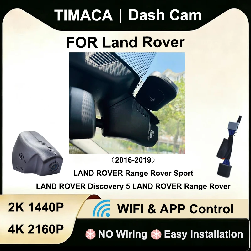 

For Land Rover Discovery 5 Range Rover Range Rover Sport Evoque 2016-2019 Dash Cam Car DVR 2K 4K Plug and Play Video Recorder