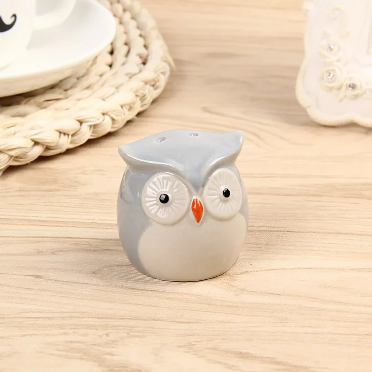 Ceramic Pepper Bottle Cartoon Animal Owl Elephant Seasoning Jar Korean Bird Seasoning Bottle Kitchen Home Gift