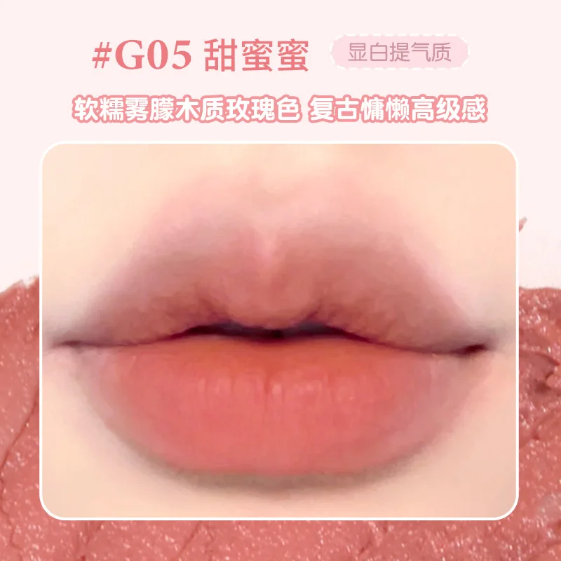 Gogotales Lip Clay Nude Pure Lust Lipgloss Matte Fluwelen Whitening Lipsticks Langdurige Volledige Dekking Make-Up Voor Lip Groothandel