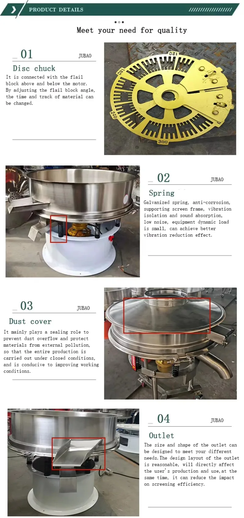 Round High Frequency Vibrating Filter Sieve for Powder Screening Laboratory Industrial Separation Equipment