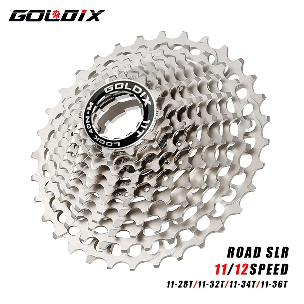 

GOLDIX Ultralight Road Bike Freewheel 7075 Al Alloy Material 11/12speed HG Structure Bicycle Cassette for Shimano R7000 R8000