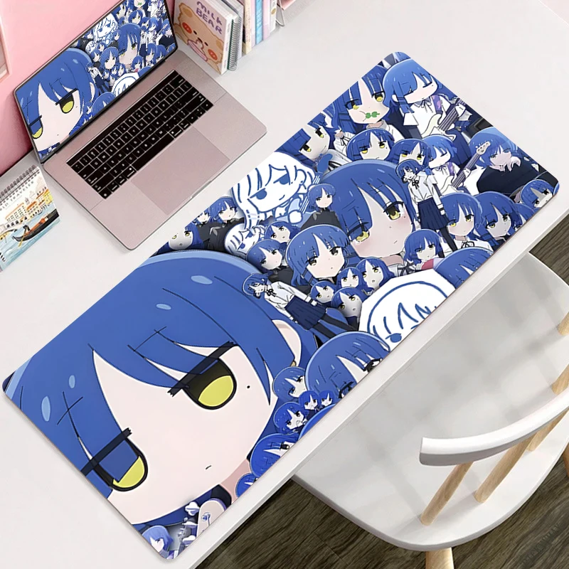 Kawaii Tafelmat Hete Anime Bocchi De Rots! Muismat Xxl Tapijt Schattige Computerpads Toetsenbord Decor Schattige Kantoorkast Muismat