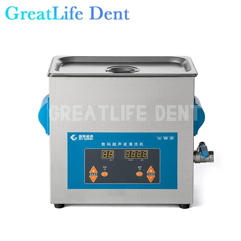 

GreatLife Dent Professional Digital Timer Heater 6L Dental Ultrasonic Cleaner Cleaning Tooth Jewelry Glasses Watch Dentures