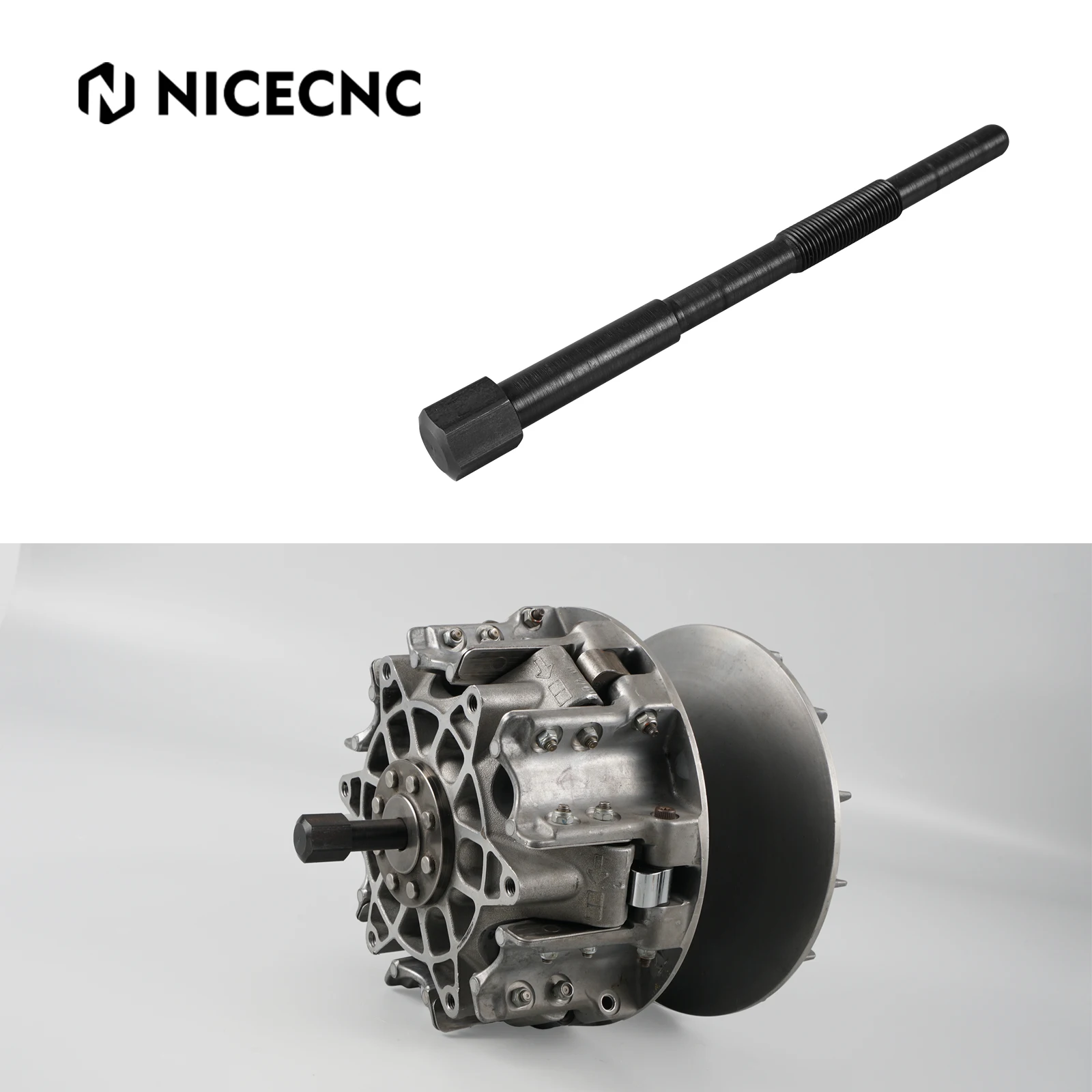 NICECNC Chrome Molybdenum Alloy Steel M14x1.5 Primary Clutch Puller Remove Tool For Can Am Maverick X3 Trail Defender Commander