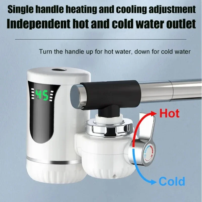 

【3s quick heat】Installation-free warm water faucet Electric hot water faucet heater instant hot and cold water heater
