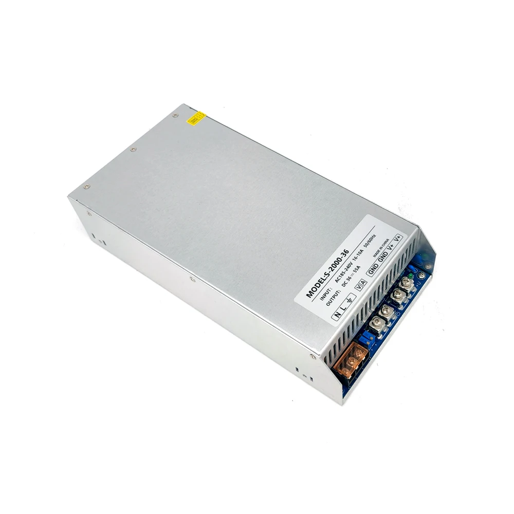 2000W Power Supply DC 24V 36V 48V 60V 83A 55A 40A 33A Transformer AC 220V Motor Mining PSU