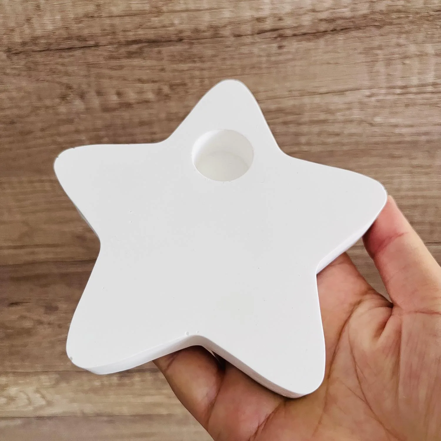 Five-Pointed Star Candlestick Molds Candle Holder Cement Gypsum Plaster Silicone Mould Craft Ornament Resin Mold