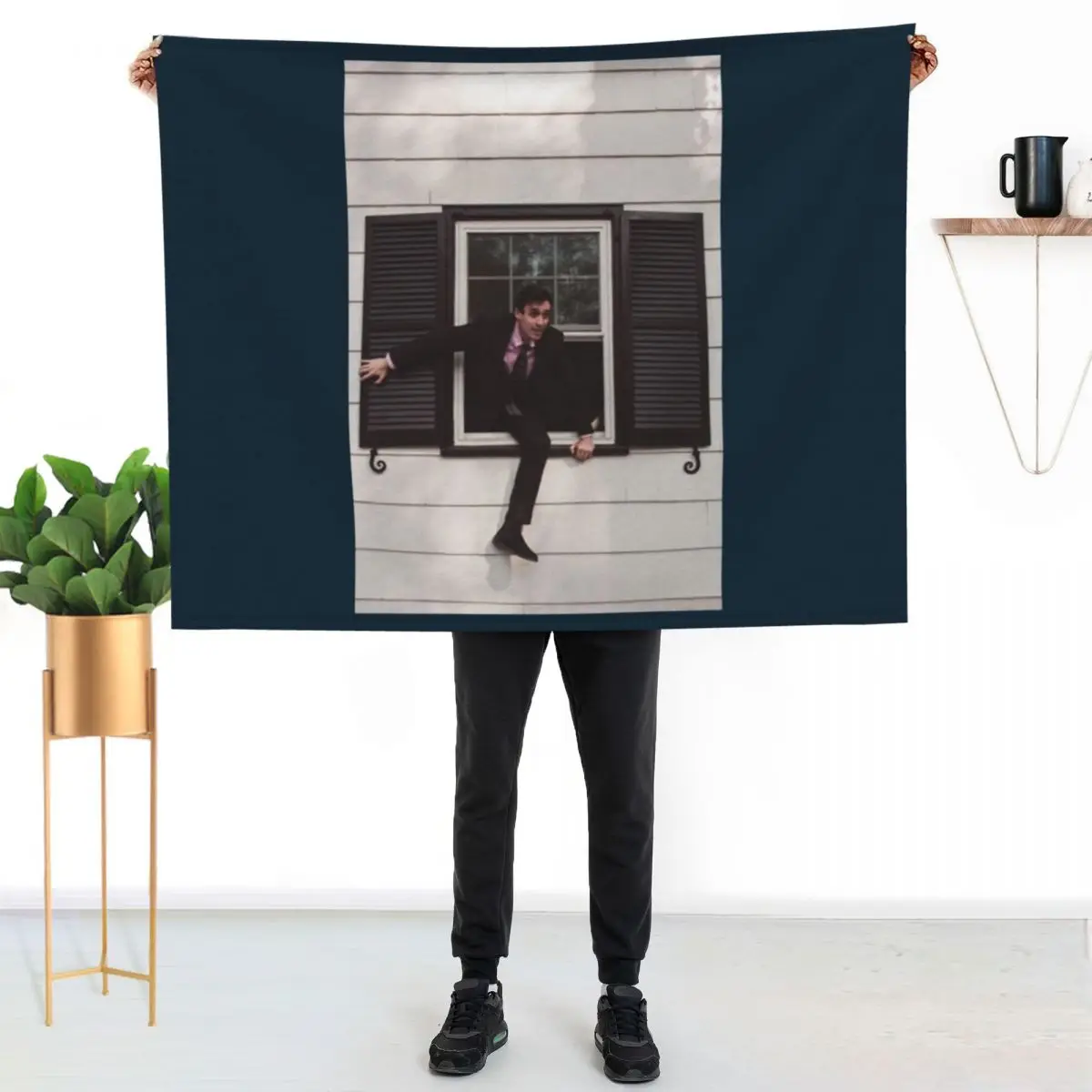 WILL WOOD THE NORMAL ALBUM DESIGN Throw Blanket Cozy Home Blanket Gift for Christmas Holiday