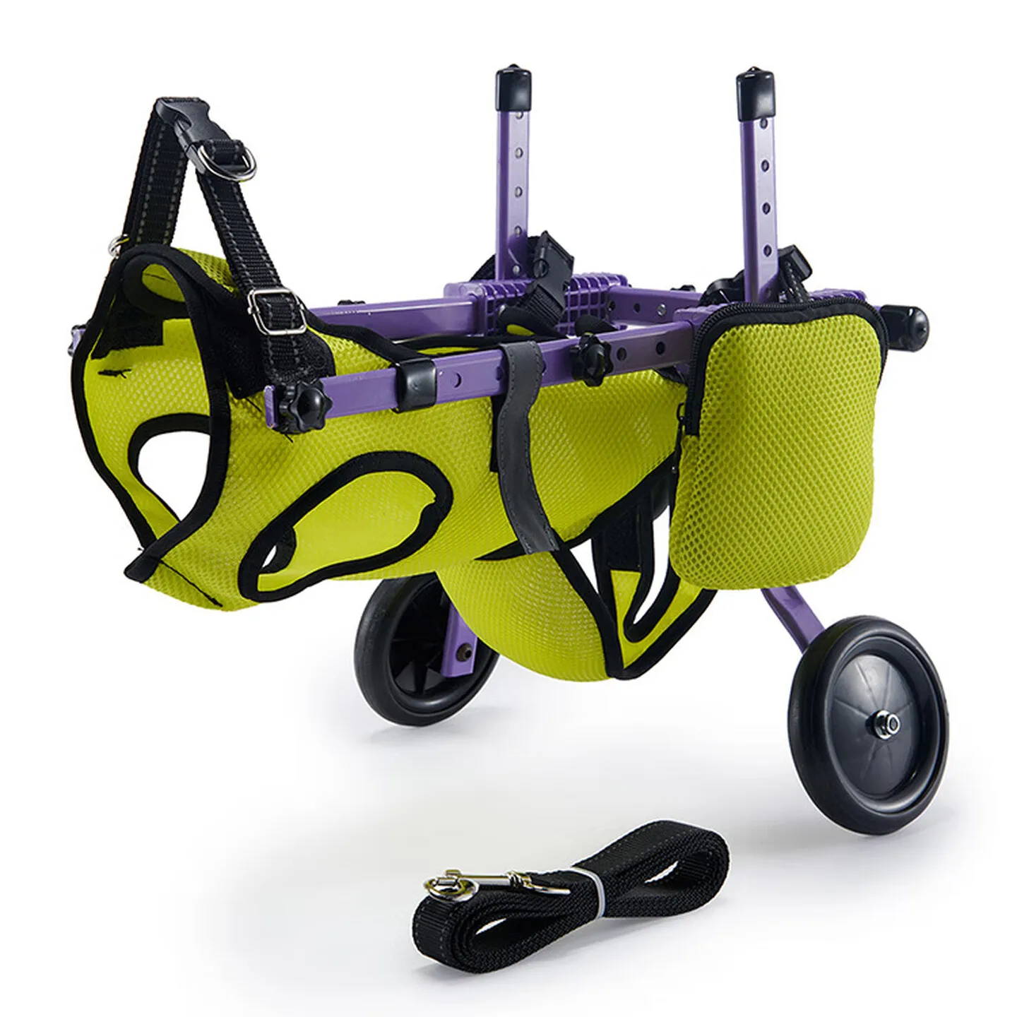 Small Dog Wheelchair, 2 Wheel Assisted Walking Mobility Cart with Breathable Mesh Support for Pets Home Daily Outdoor Use