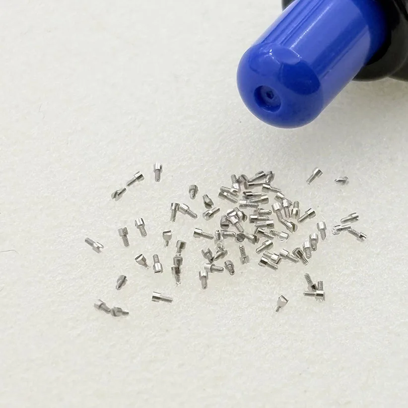 100pcs Watch movement Accessories 8205 8213 Movement Balance Wheel Clamp Outer Pile Head Screw 8205 External pile head screw