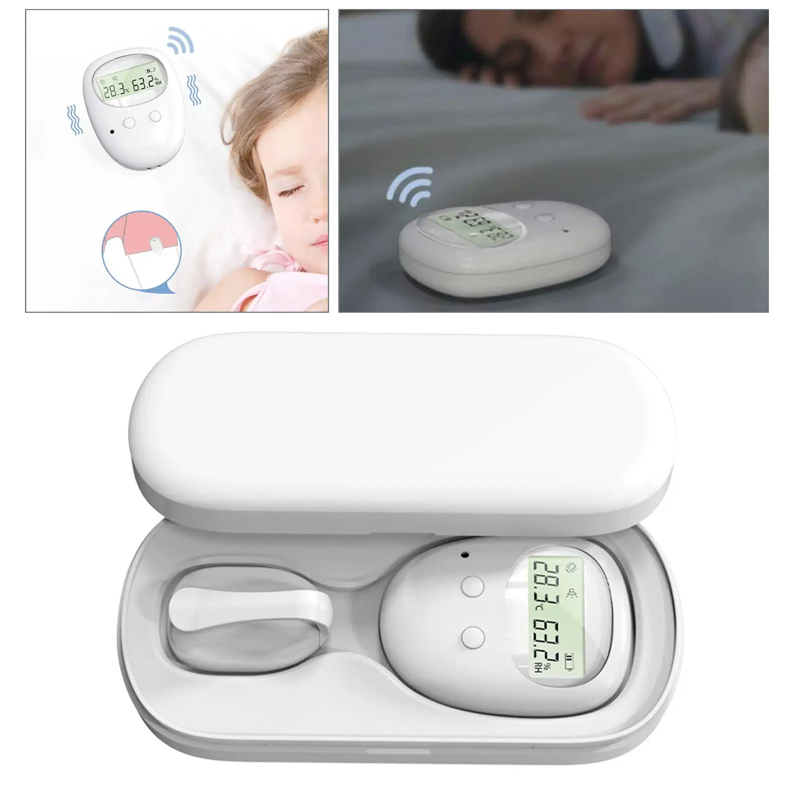 

Bedwetting Alarm, Bed Wetting Prevention Aid Enuresis Loud Sound And Strong Vibration , , Toddler Kids