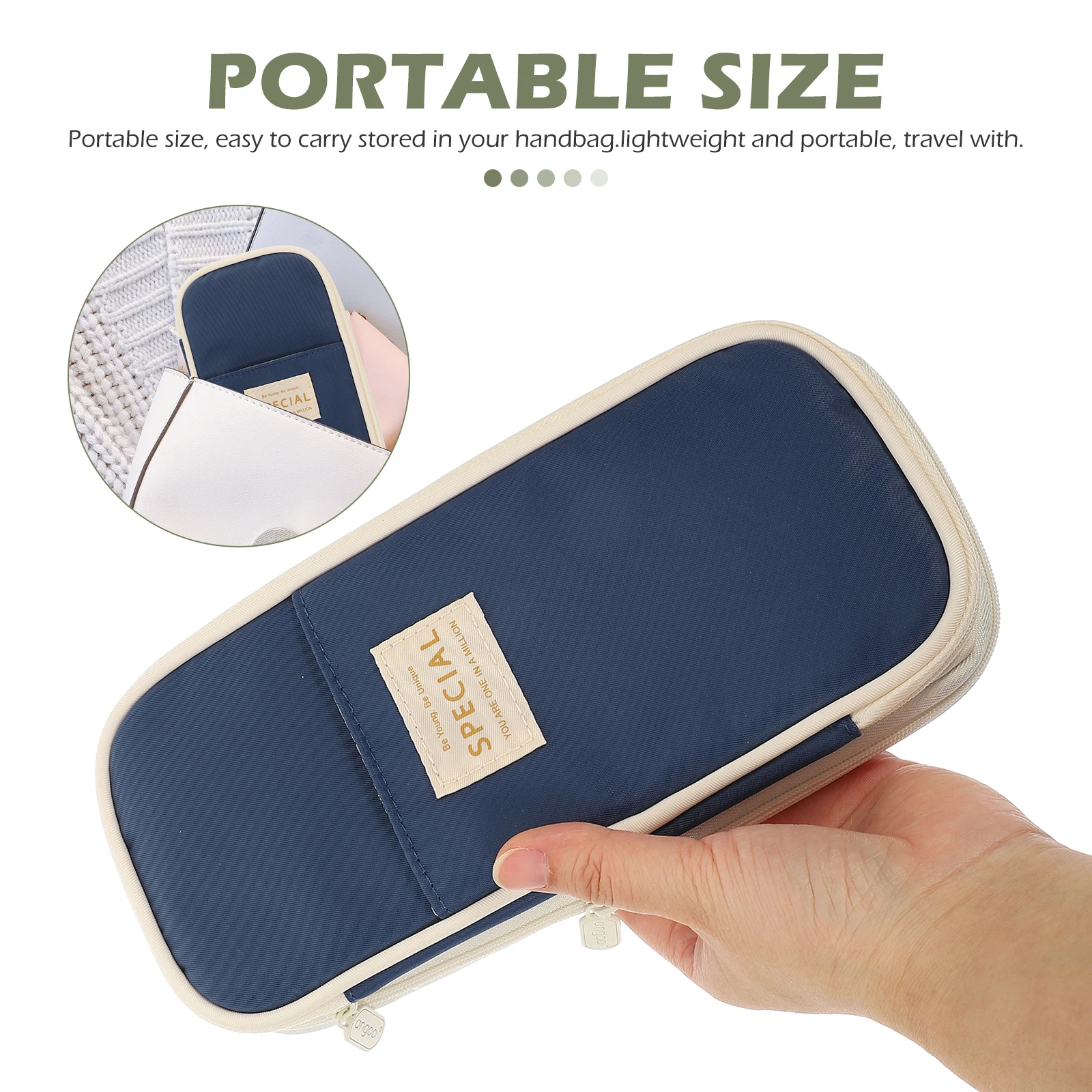 سعة كبيرة حقيبة أقلام رصاص فرشاة للمكياج تخزين القرطاسية ganizer السلس زيبر حقيبة أقلام لوازم الطلاب