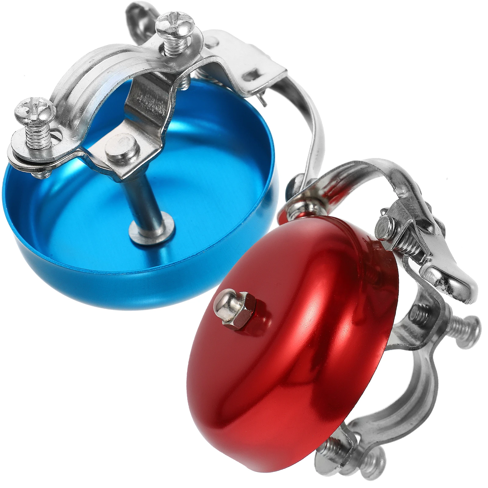

2 Pcs Bike Bell Aluminum Alloy Blue Red Retro Durable Loud Clear Sound Suitable Mountain Road Folding Bikes Cycling Accessories
