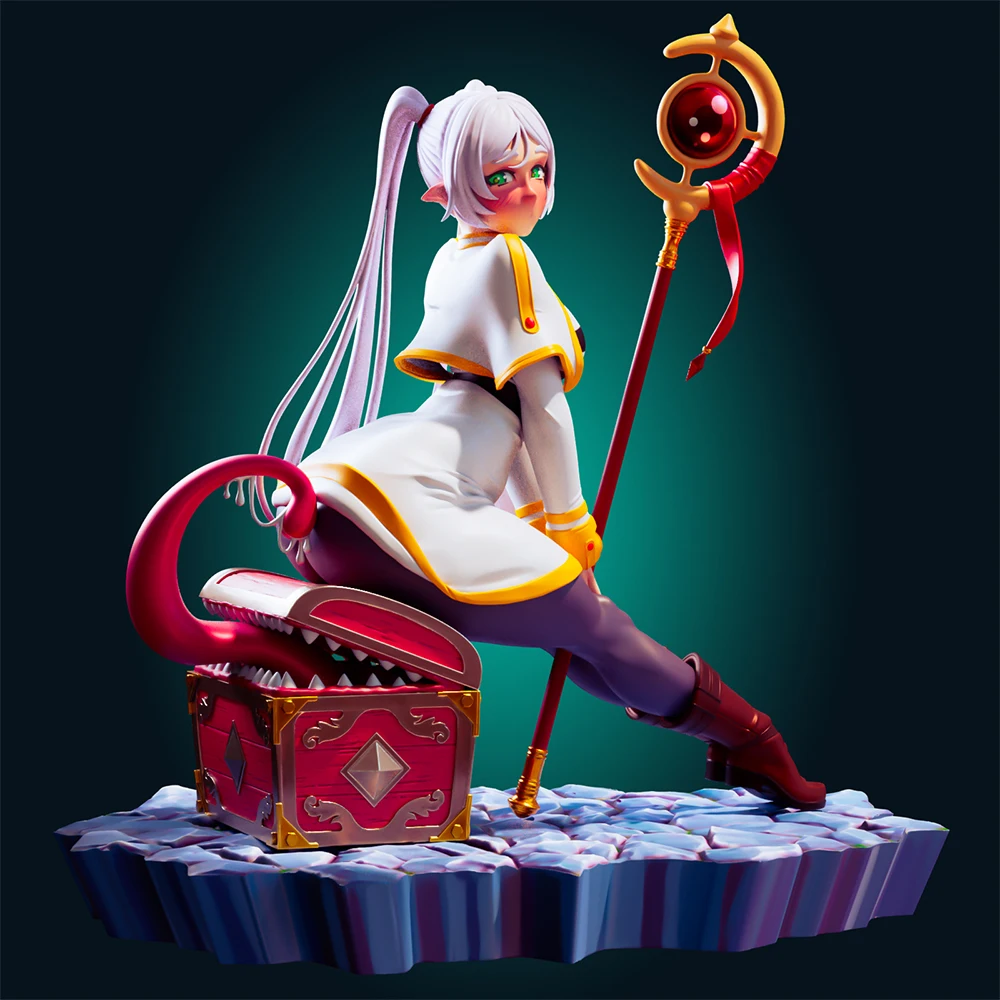 

NSFW Officer Rhu Frierens Bikini Resin Model Kit 3d Print Doll 1/24 Unassembled Resin Figure Statue Kit Unpainted Toy Gk Set