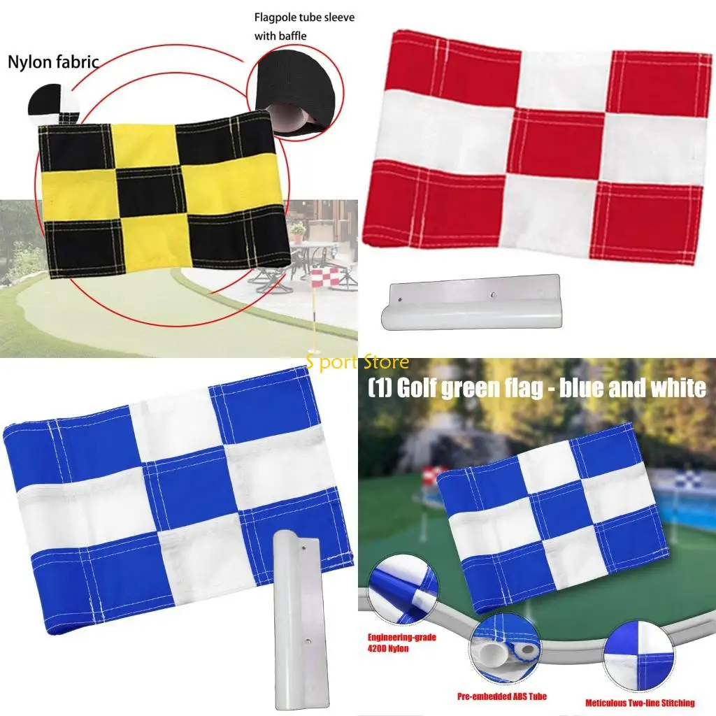 

U2JB Portables Golf Targets Flag Reinforced Oxfords Materials Windproof Accurate