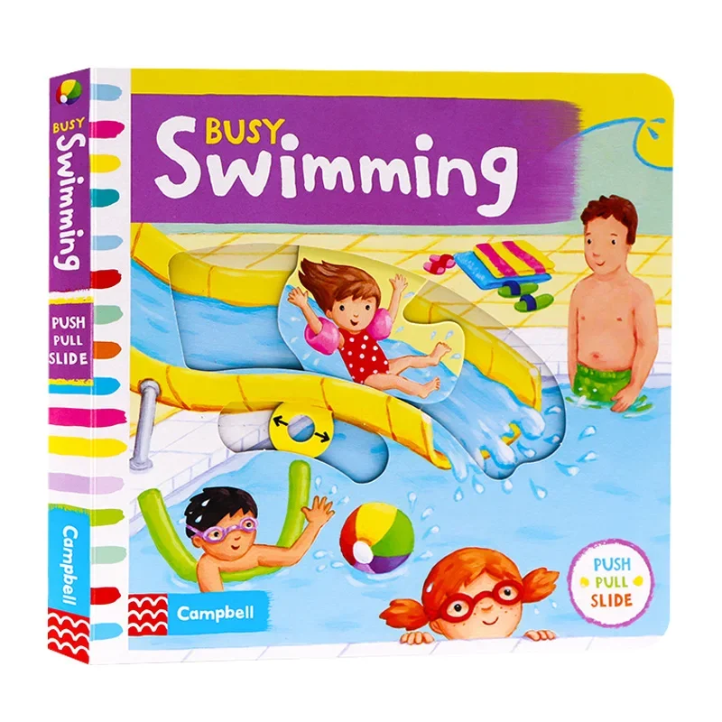 

Busy, Busy Swimming, Baby Children's books aged 1 2 3, English picture book, 9781447277026
