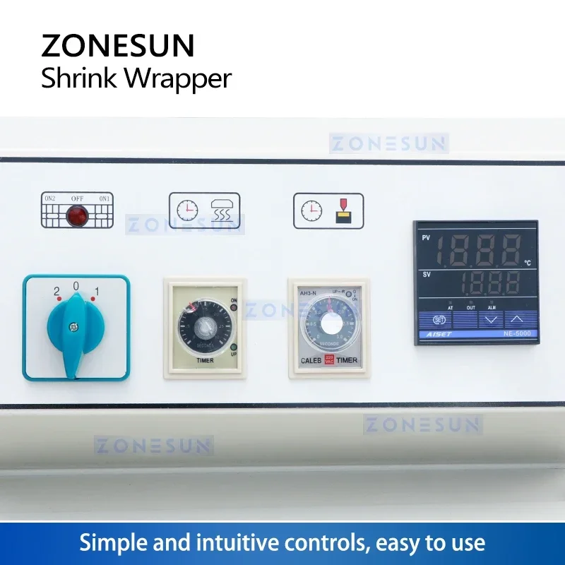 

ZONESUN ZS-SX5540 Semi-automatic Heat Shrink Film Bag Heat Sealing Shrink Wrapping Machine L shape Book Shoes Packaging Machine