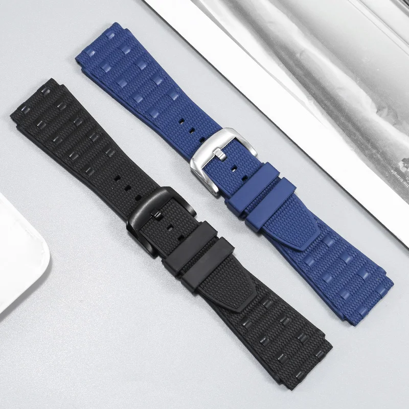 Convex Interface Fluororubber Watch Strap Substitute Mechanical Timing B01/Super Ocean/Avengers Series silicone watchband22/24mm