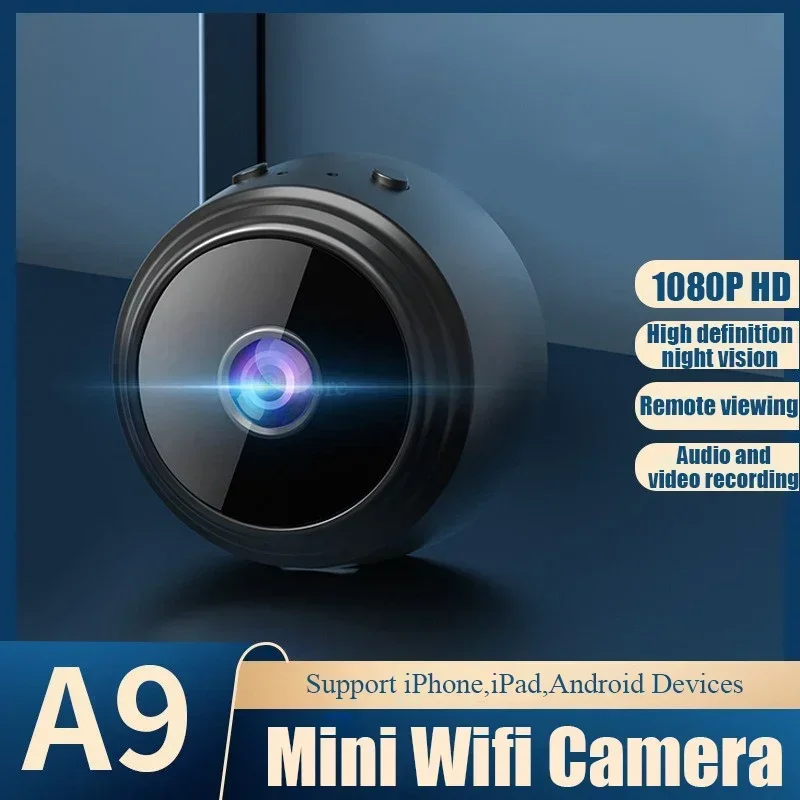 Mini Wireless Surveillance Camera, A9, 1080P HD, WiFi, Sensor, Camcorder, Web Video, Smart Home, Security, Wireless Security