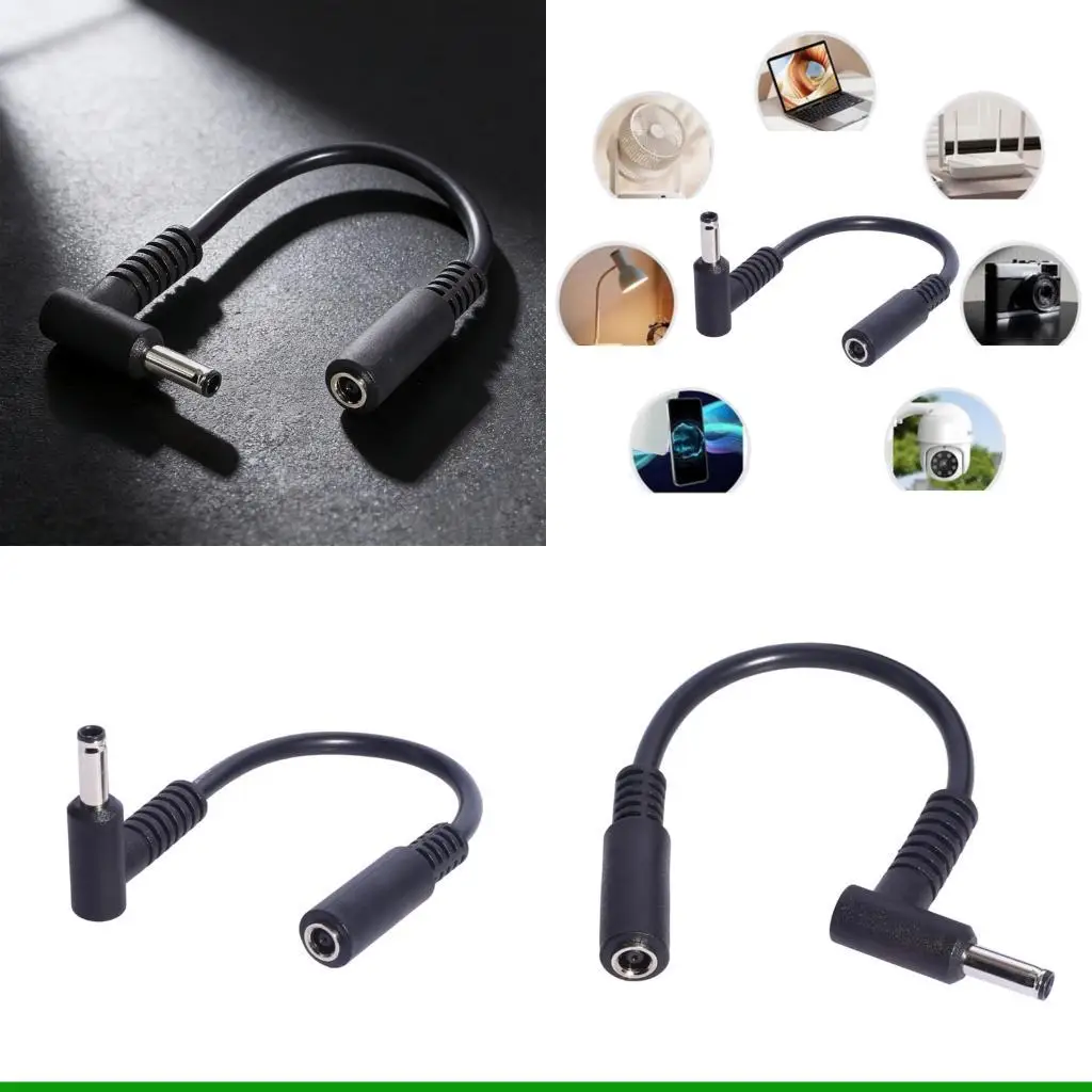 

U55C 15 см длинный угловой кабель для зарядки от гнезда к мужчине DC4530, провод 4,5x3,0 мм для ноутбука