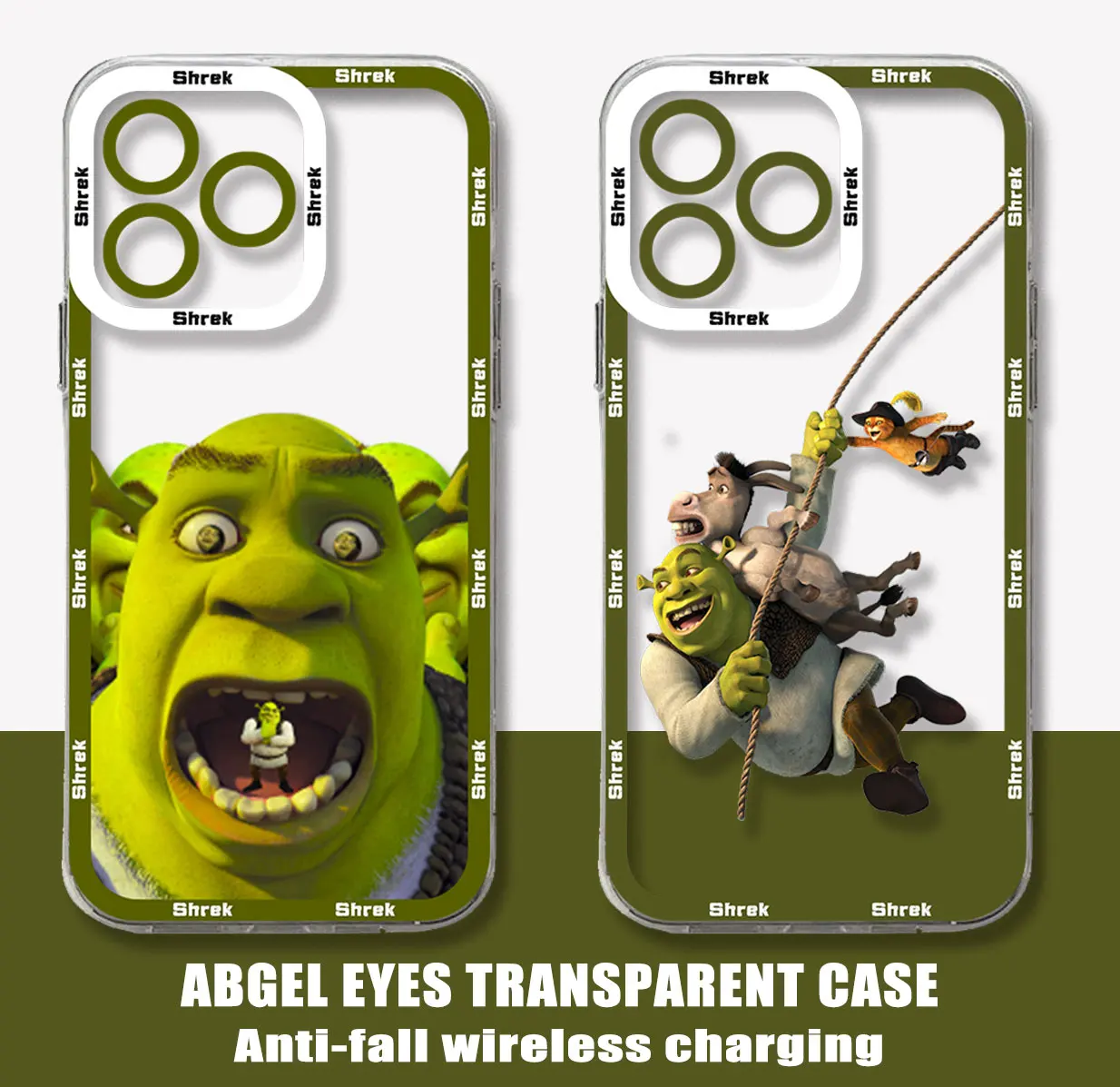 Cartoon Funny Movie Shreks Phone Case For Samsung S24 S23 S22 S21 S20 S10 FE Note20 Note10 Plus Ultra 5G Clear Soft TPU Cover