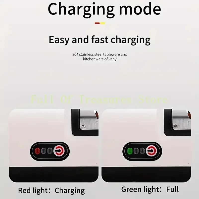 1pc Fully Automatic Electric Knife Sharpener Fast And Efficient Kitchen Gadget For Sharpening Knives Kitchen Accessories