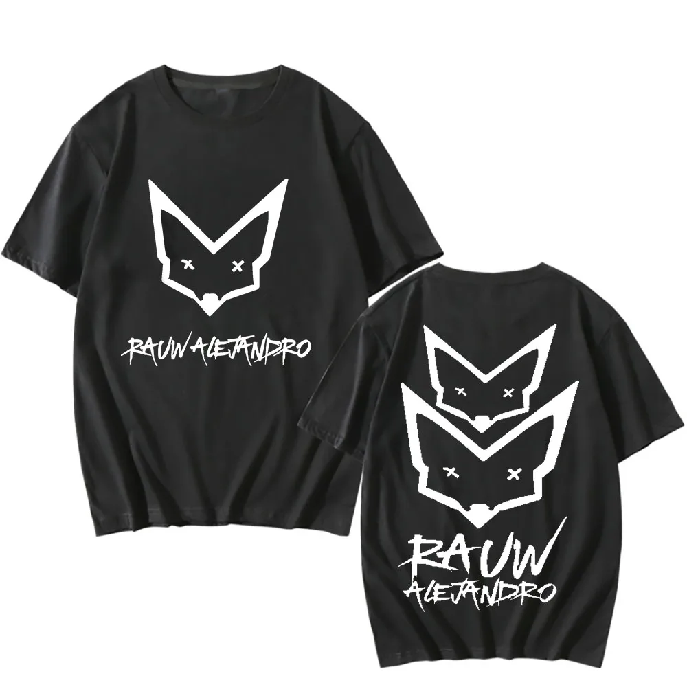 Rauw Alejandro T-shirt for Spring/Summer Harajuku O-neck Tee-shirt Short Sleeve Gothic Cotton Tshirt Sudaderas Casual Punk Tops