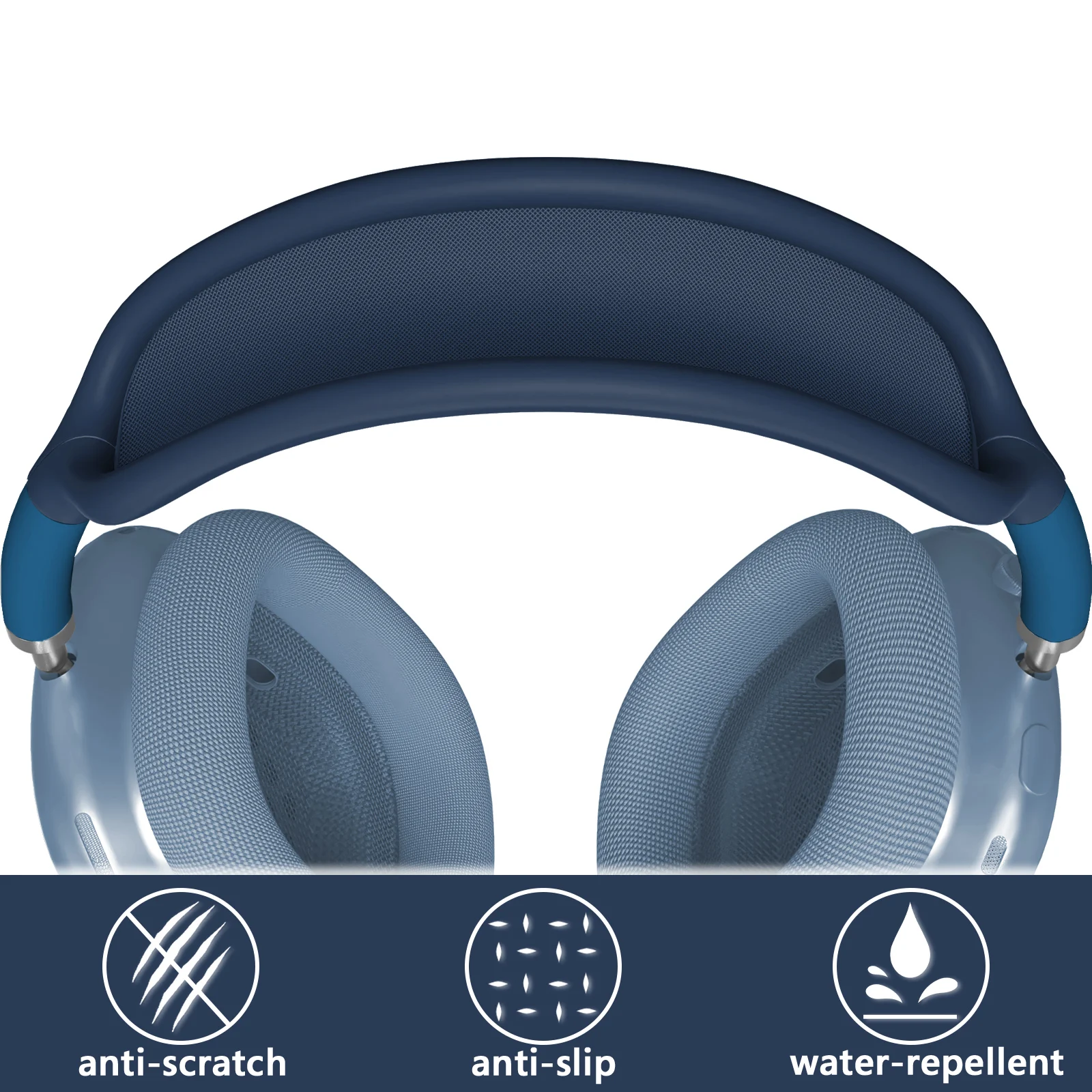 Geekria funda de silicona para diadema, Compatible con AirPods Max, Protector de diadema para auriculares