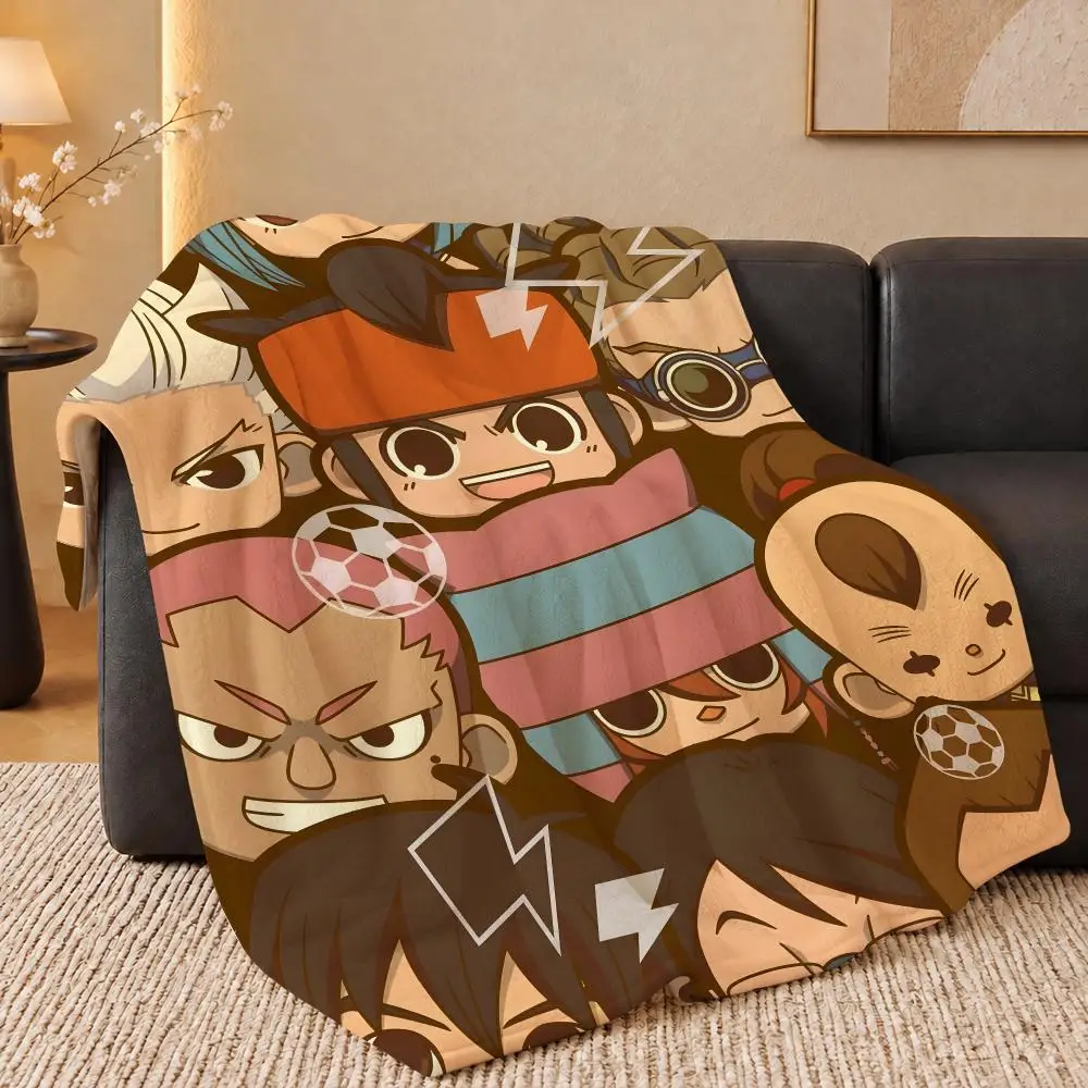 Inazuma Eleven Throw 240g Throw Warm Soft Flannel Blanket, Multi-use for Sofa Bed Camping Travel Nap