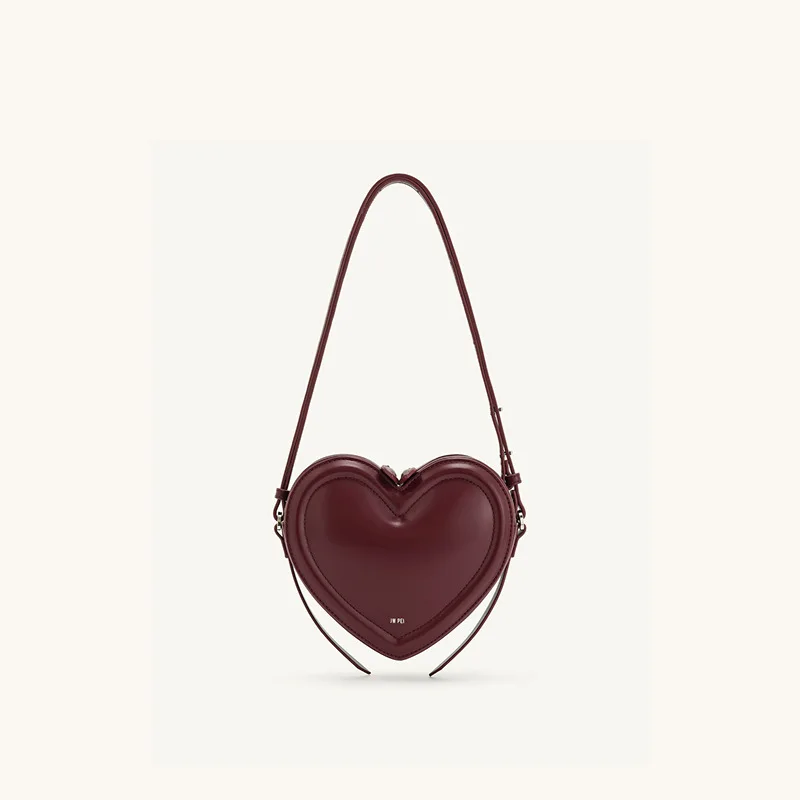 JW PEI Heart Crossbody Fashion Design Sweet Cool Stereoscopic Heart Bag Shoulder Crossbody Woman
