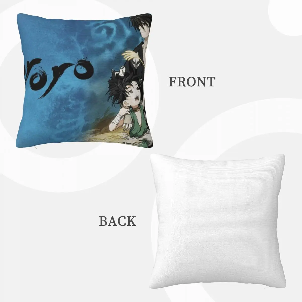 Dororo 00919 الوسائد الألواح الأمامية وسادة السفر Dakimakura كيس وسادة غطاء وسادة #4