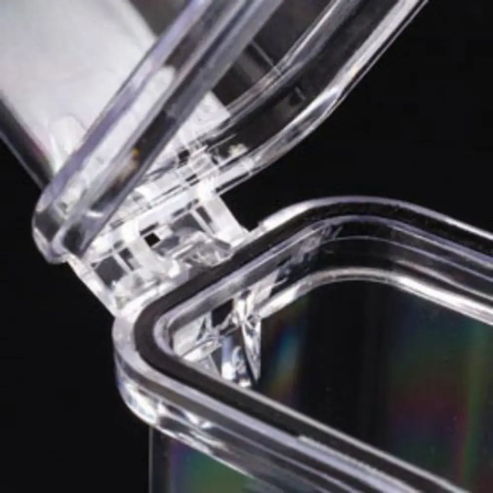 3 Inch New Transparent Storage Box Acrylic Waterproof Photo Holder With Hang Rope Card Box Case Card