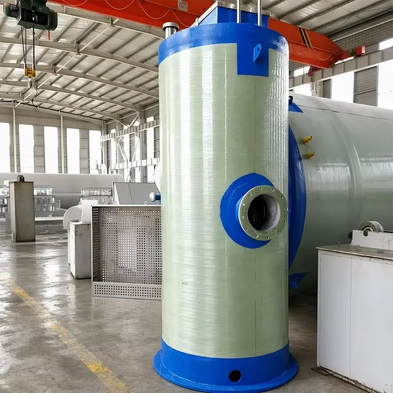 Fully Automatic Integrated Rainwater Sewage Lifting Pump Station FRP Integrated Prefabricated Pump Station