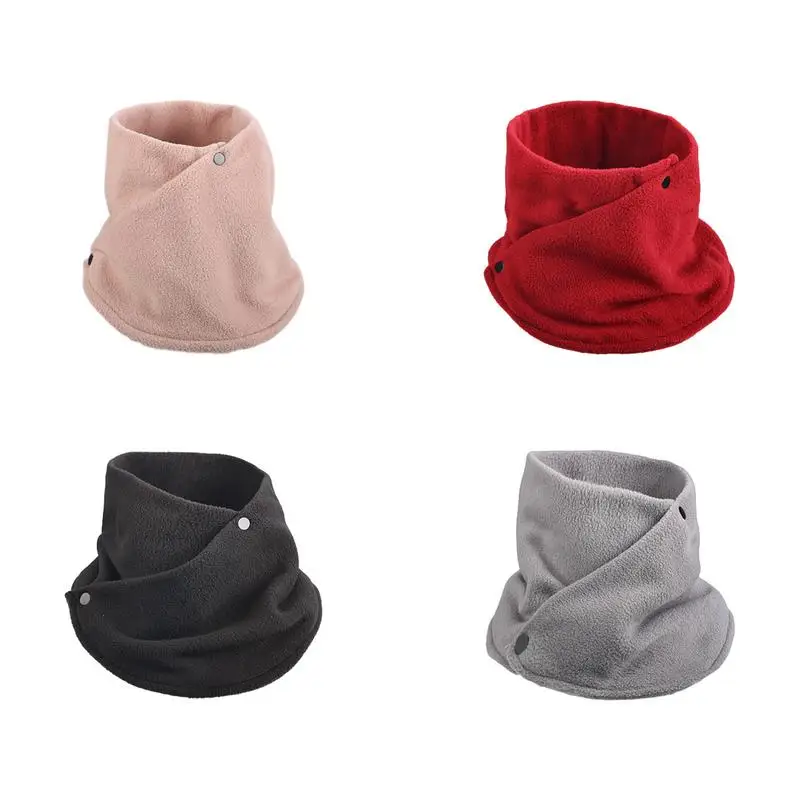 

Fashion Winter Camping Warm Fleece Neck Gaiter Ski Tube Scarf Winter Neck Warmer Windproof Men's Neck Gaiter Face Scarf Fleece