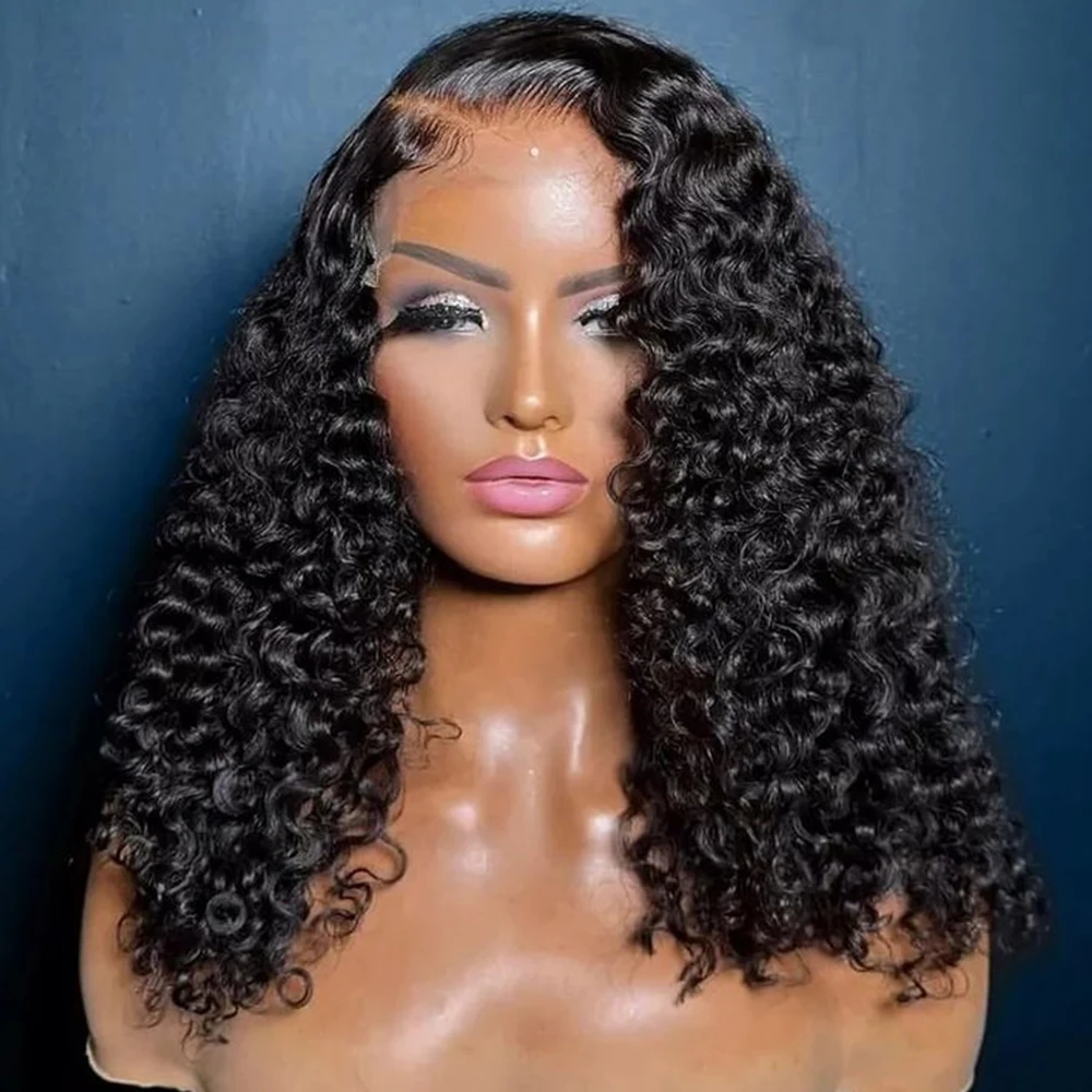 

13x4 Lace Frontal Human Hair Wig 16inch Bob Curly Human Hair Wigs 180% Glueless Culry Lace Front 100 Human Hair Wigs For Woman