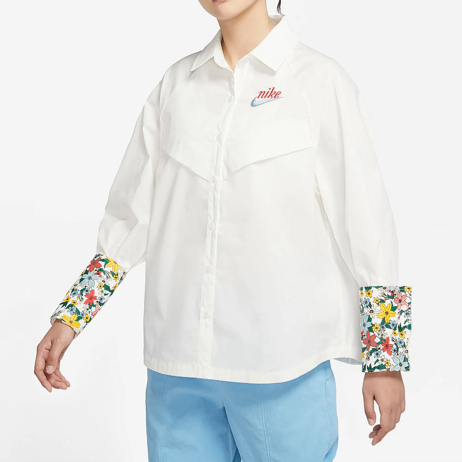 

Nike Authentic New Season Women's Collar Sport Casual Long Sleeve Shirt DV3202-133