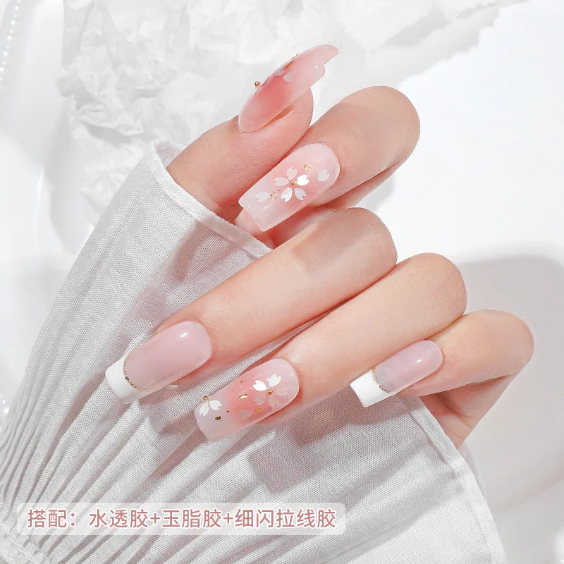 10g/Bag Cherry Flower Petals Nail Sequins Glitter Colorful Cherry Blossoms 3D Nail Art Decorations