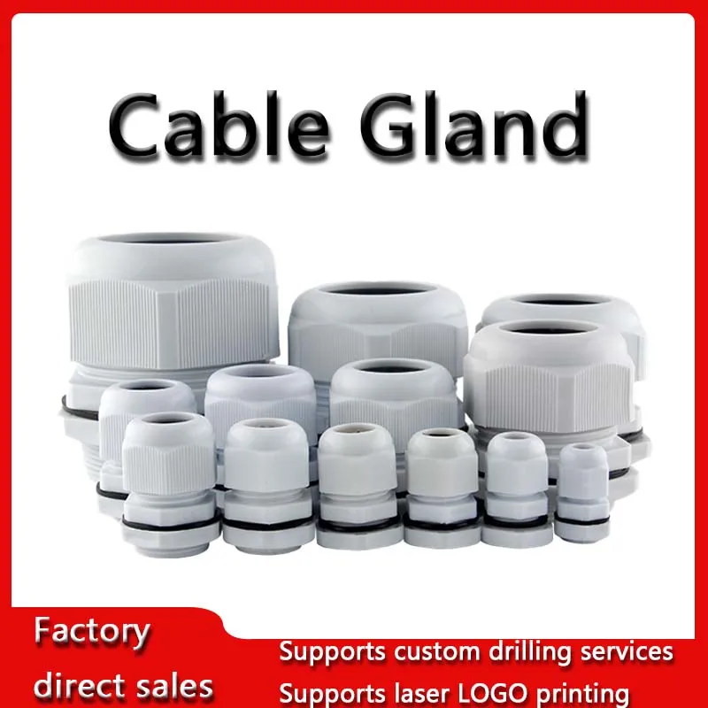 

Waterproof Cable Gland Plastic Cable Entry IP67 PG7 For 3-6.5mm PG9 PG11 PG13.5 PG16 PG19/21 White/Black Nylon Plastic Connector