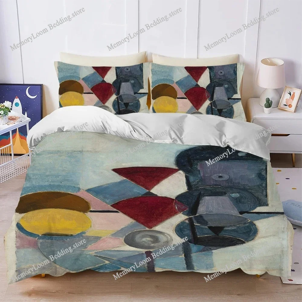 Theo van D-Doesburg Duvet Cover Set Home Style Bedding Soft Laundry Cotton Bed Student Dormitory Gift Home Textileextile963